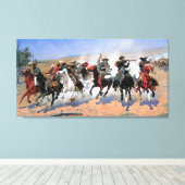 Ein Bindestrich für das Holz Leinwanddruck (Insitu (Holzboden))