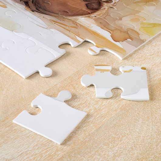 ein Birkengebäck, Niedlicher Bären Jigsaw Puzzle (Seite)