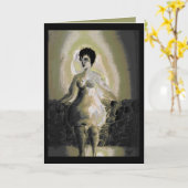 Ein Birnenkörper Karte (Gelbe Blume)