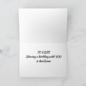 ** EIN BIRTHTAG MIT DICH** TEILEN IST "Phantastisc Karte (Innenseite)