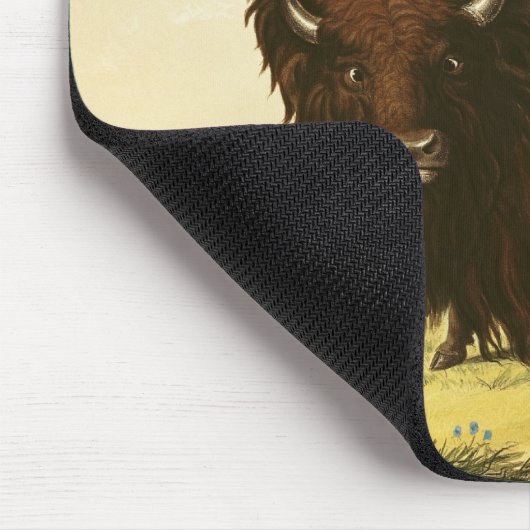Ein Bison, c.1832 Mousepad (Ecke)