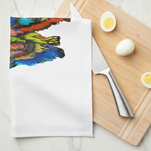 Ein Bison-Trio Geschirrtuch (Viertel Falte)