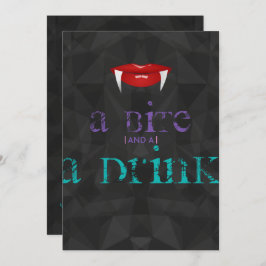 Ein Biss und ein erwachsenes Halloween-Party laden Einladung