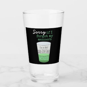 Ein bisschen Absinthe Minded Funny Drink Slogan Glas
