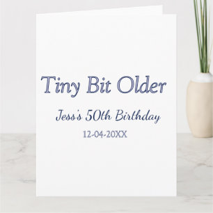 ein bisschen älter 50. Geburtstag lila Pastell mod Karte