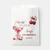 Ein bisschen älter Cherry Martini 45. Geburtstag Geschenktütchen (Vorderseite)
