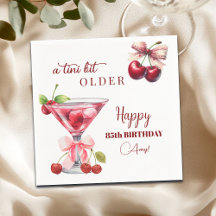 Ein bisschen älter Cherry Martini 85. Geburtstag