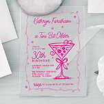 Ein bisschen älter Espresso Martini 30. Geburtstag Acryleinladungen<br><div class="desc">Weiblich und feminin,  dieses Espresso martini Thema Geburtstag Einladung ein großes rosa Doodle Martini und Rahmen. Der gesamte Text ist bearbeitbar.</div>