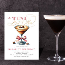 Ein bisschen älter Espresso Martini rosa Schleife