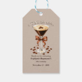 Ein bisschen älter Martini Espresso Brauner Bogen Geschenkanhänger (Rückseite)
