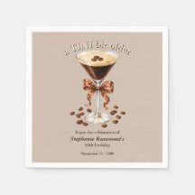 Ein bisschen älter Martini Espresso Brauner Bogen 