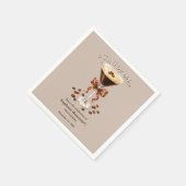 Ein bisschen älter Martini Espresso Brauner Bogen Serviette (Ecke)