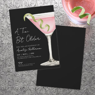 Ein bisschen älter Martini Geburtstagsfeier Einladung