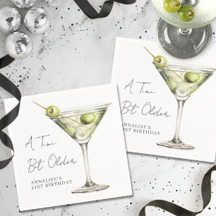 Ein bisschen älter Martini Geburtstagsfeier Serviette