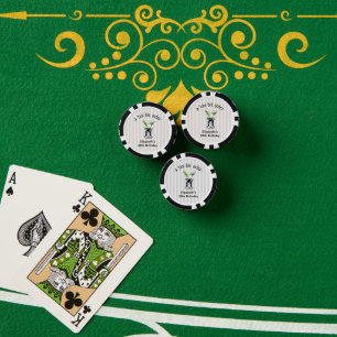 Ein bisschen älter Martini-Themen-Geburtstag Pokerchips