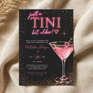 Ein bisschen älter Neon-Rosa 50. Geburtstag Einladung