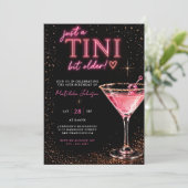 Ein bisschen älter Neonrosa 40. Geburtstag Einladung (Stehend Vorderseite)