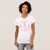 Ein bisschen älter Scribble Pink Martini Geburtsta T-Shirt (Vorne ganz)