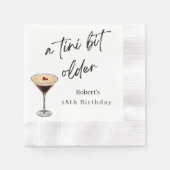Ein bisschen ältere 18. Geburtstagsfeier Serviette (Vorderseite)