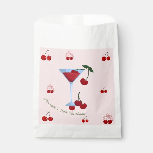 Ein bisschen älterer Cherrytini-Geburtstag Geschenktütchen (Vorderseite)