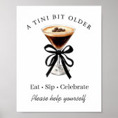 Ein bisschen älterer Espresso-Martini-Tischschild Poster (Vorne)