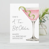 Ein bisschen älterer Martini Alles Gute zum Geburt Karte (Stehend Vorderseite)