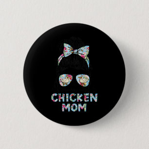 Ein bisschen beschäftigt als Hühner-Mama Neue Mama Button