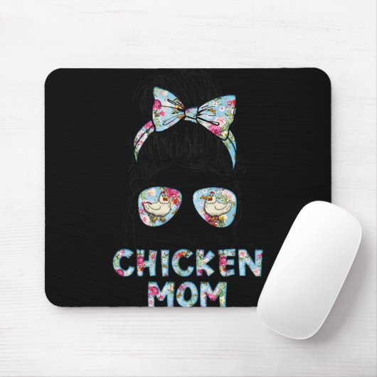 Ein bisschen beschäftigt als Hühner-Mama Neue Mama Mousepad (Mit Mouse)