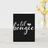 Ein bisschen Bougie lustige Frauenbekleidung Karte (Gelbe Blume)