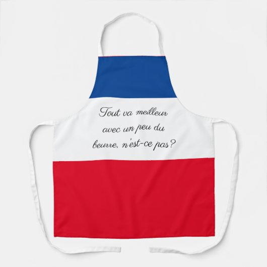 Ein bisschen Butter (un peu du beurre) Schürze (Vorderseite)
