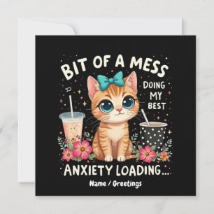 Ein bisschen Chaos, ich gebe mein Bestes Angst läd Einladung