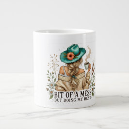 Ein bisschen chaotisch, aber ich gebe mein Bestes Jumbo-Tasse