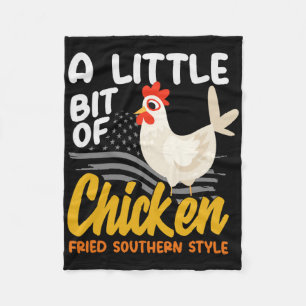 Ein bisschen Chicken Fried Southern Style Count Fleecedecke