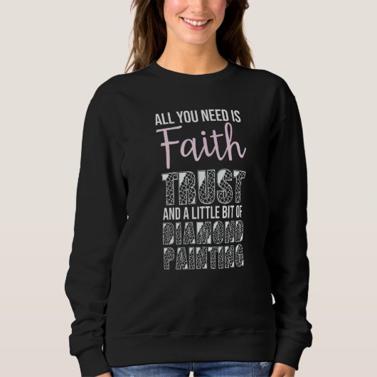 Ein bisschen Diamant-Malstein-Diamant Sweatshirt (Vorderseite)