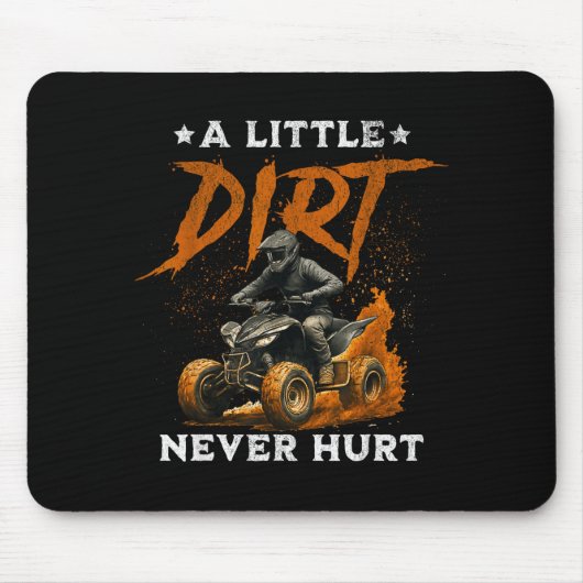 Ein bisschen Dreck hat lustige Quad-4-Rad-ATV-Fahr Mousepad (Vorne)