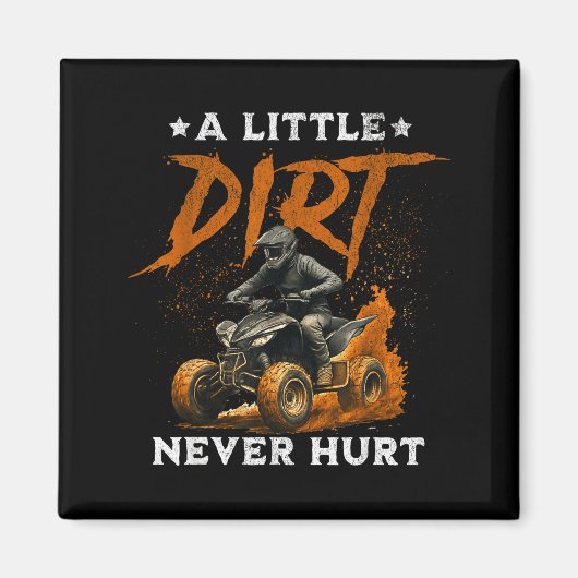 Ein bisschen Dreck tat lustigen Quad-4-Rad-ATV-Fah Magnet (Vorne)