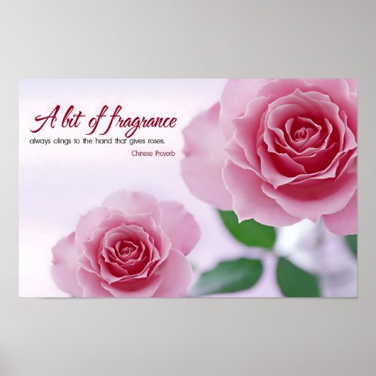 "Ein bisschen Duft" Inspiration Zitat Poster (Vorne)