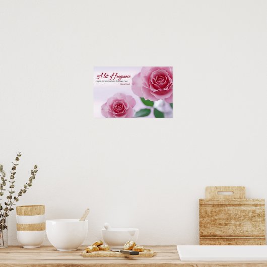 "Ein bisschen Duft" Inspiration Zitat Poster (Küche)