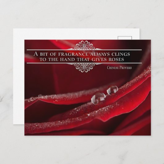"Ein bisschen Duft" Inspiration Zitat Postkarte (Vorne/Hinten)