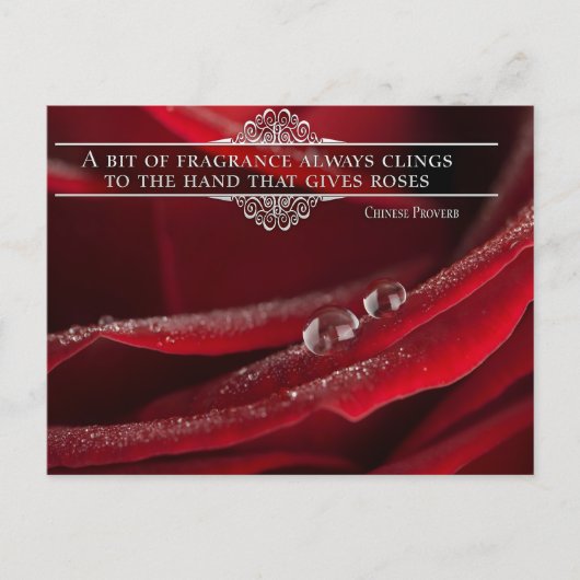 "Ein bisschen Duft" Inspiration Zitat Postkarte (Vorderseite)