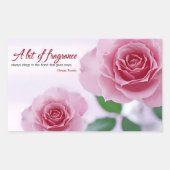 "Ein bisschen Duft" Inspiration Zitat Rechteckiger Aufkleber (Vorderseite)