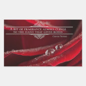 "Ein bisschen Duft" Inspiration Zitat Rechteckiger Aufkleber (Vorderseite)