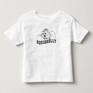 Ein bisschen Eichhörnchen Schwarze Linie Art Kleinkind T-shirt