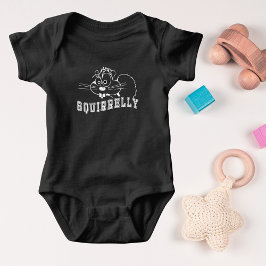 Ein bisschen Eichhörnchen, Weiße Linie Art Baby Strampler