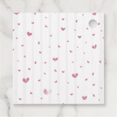 Ein bisschen engagiert Pink Martini Junggesellinne Geschenkanhänger (Rückseite)