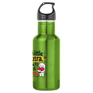 Ein bisschen Extra, aber alles Liebe Süßes Design Edelstahlflasche