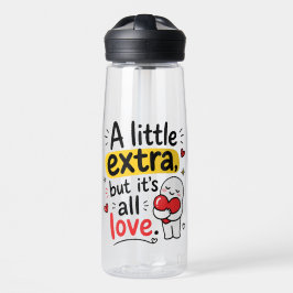 Ein bisschen Extra, aber voll Liebe Süßes Design Trinkflasche