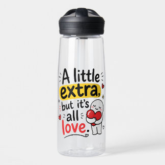 Ein bisschen Extra, aber voll Liebe Süßes Design Trinkflasche