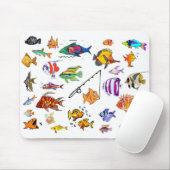 Ein bisschen fischartig mousepad (Mit Mouse)