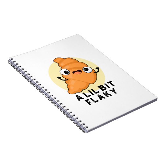 Ein bisschen flackiger, sonniger Croissant Patisse Notizblock (Rechte Seite)